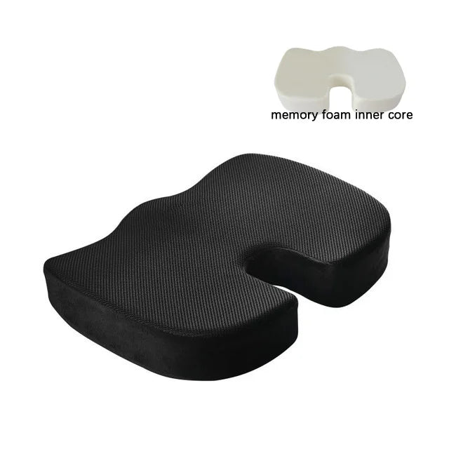 Office Chair Cushion Seat Pad Memory Foam Car Seat Cushion Orthopedic Hemorrhoid Pillow Gel Seat Cushions for Chairs