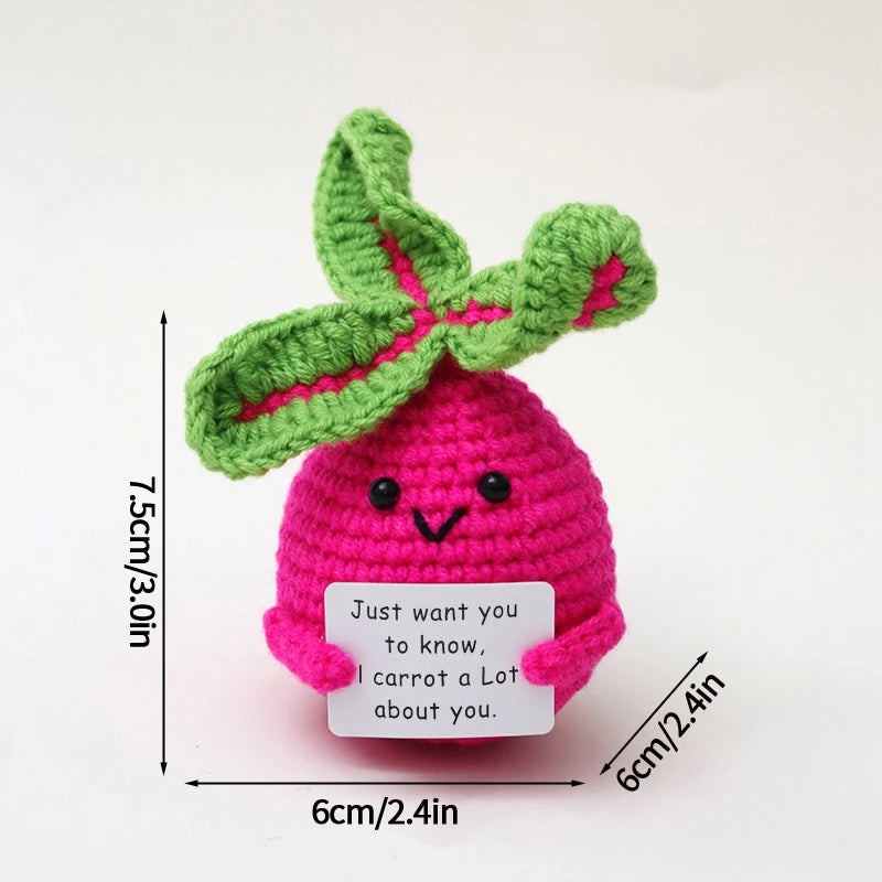 Positive Potato Ornament Desk Accessories Offices Accessories Desktop Decoration Crochet Fruits Vegetables New Year