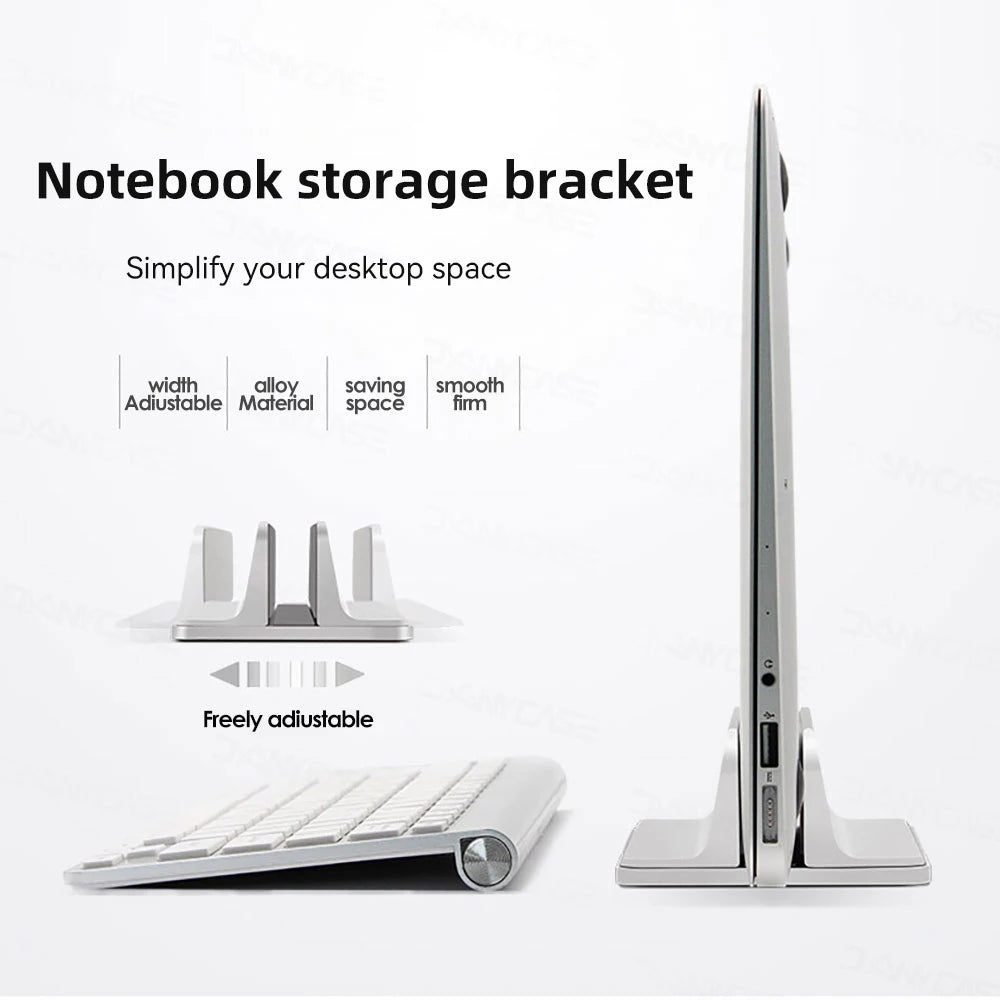 Vertical Laptop Stand Holder Foldable Aluminum Notebook Stand Laptop Tablet Stand Support For Macbook Air Pro PC 13-17