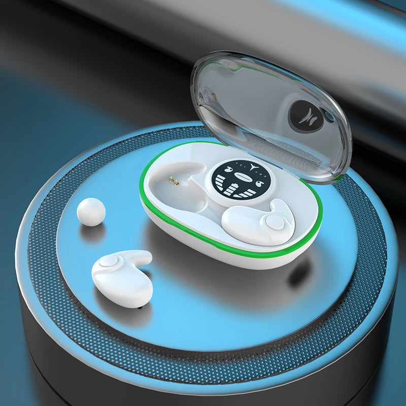 Invisible Sleep Earphones Wireless Bluetooth 5.3 Headphones IPX5 Waterproof Noise Reduction Earbuds Touch Control