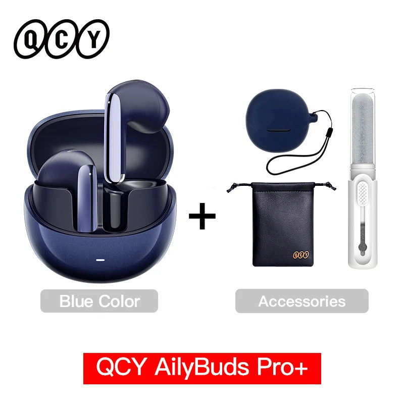 QCY HT10 AilyBuds Pro+ ANC Wireless Earphone Hi-Res Audio with LDAC Bluetooth 5.3 Earbuds 6 Mic AI HD Call Multipoint