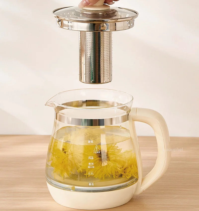 220V Health Pot Household Multifunctional Glass Electric Kettle Flower Teapot Tea Pot 1.8L