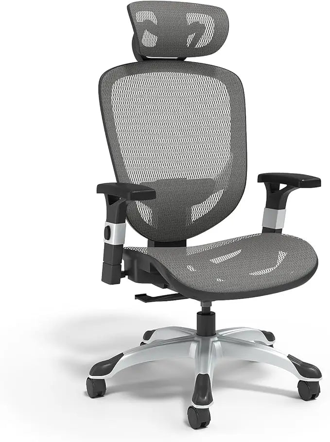 Hyken Ergonomic Swivel Task Chair Adjustable Office Chair with Breathable Mesh and Lumbar Support Perfect for Home
