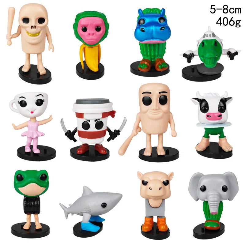 Italian Brainrot AI Animals Tung Tung Tung Sahur Figure Tralalelo Tralala Figurine Doll Toy Desk Decoration Model