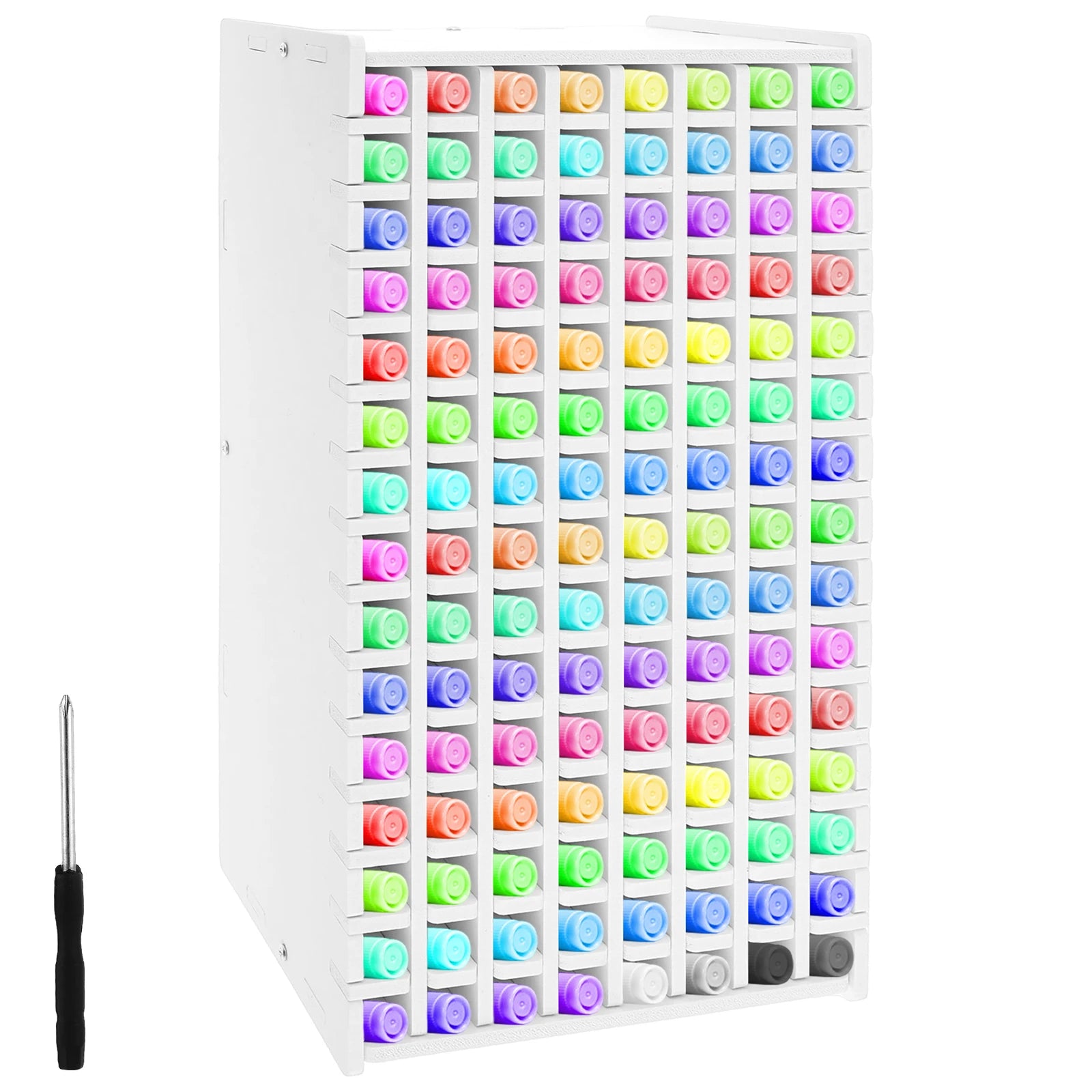 120/180 Slots Marker Pencil Storage Rack Large Capacity Desktop Marker Organizer Colored Pencil Stationery Store Pencil