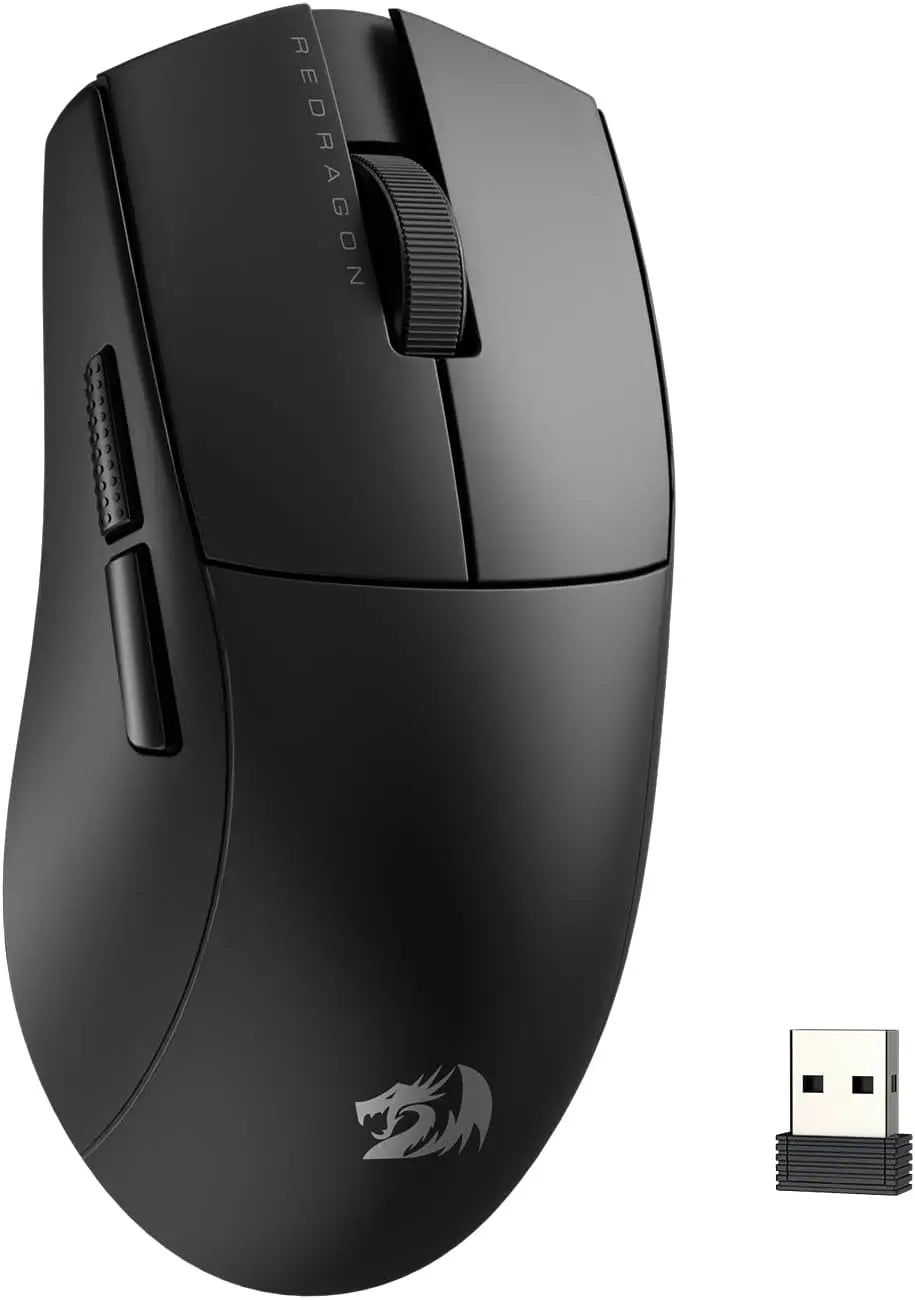 Redragon M916 Wireless Gamer Mouse 49G Ultra-Light 8K DPI 2.4G Wireless Gaming Mouse w/Ergonomic Natural Grip Build