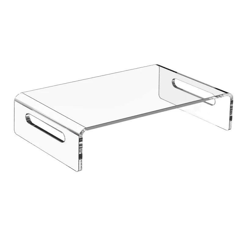 Monitor Stand Riser Acrylic Laptop Stand Clear Desktop Computer Riser Table Storage Stand Desk Organizer for Storing Pc