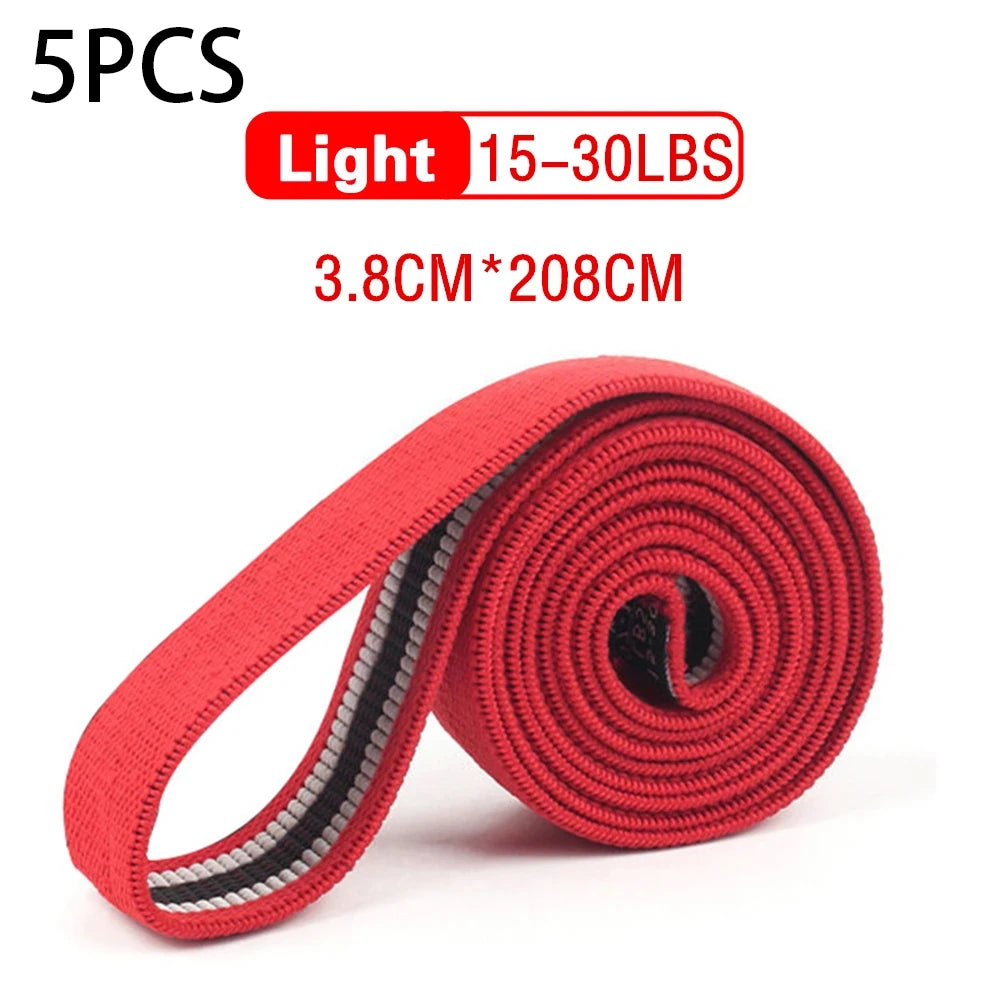 Long Resistance Bands Elastic Bands for Pull Up Assist Stretching Training Booty Band Workout Home Yoga Gym Fitness