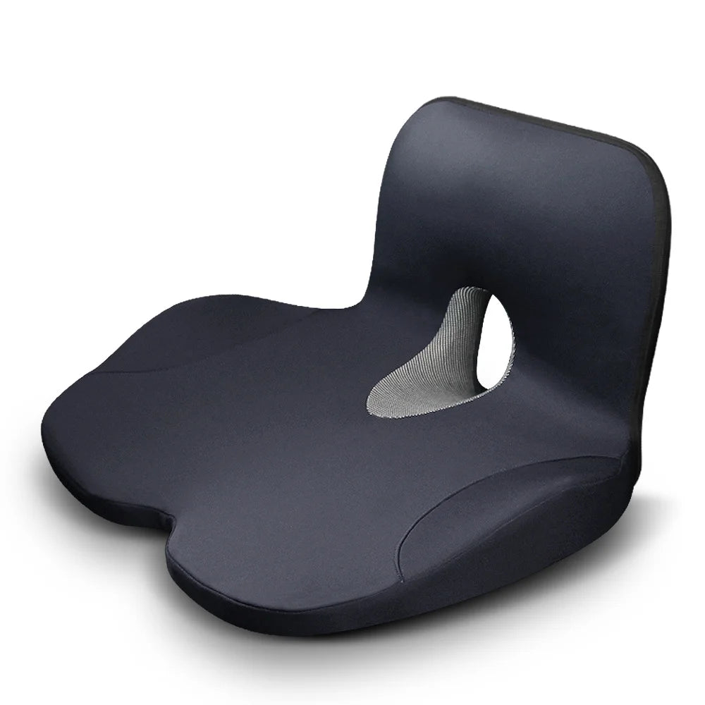 L-Shaped Integrated Office Chair Seat Cushion Memory Foam Seat Cushion Anti-Slip Bottom Pressure-Reducing Hip Waist