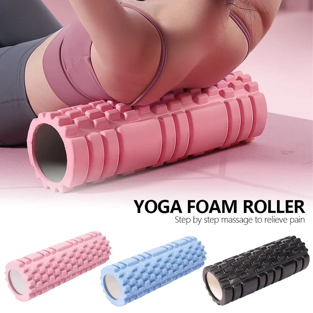 30cm Yoga Column Gym Fitness Pilates Foam Roller Exercise Back Massage Roller Yoga Brick Home Fitness Equipment - Foam