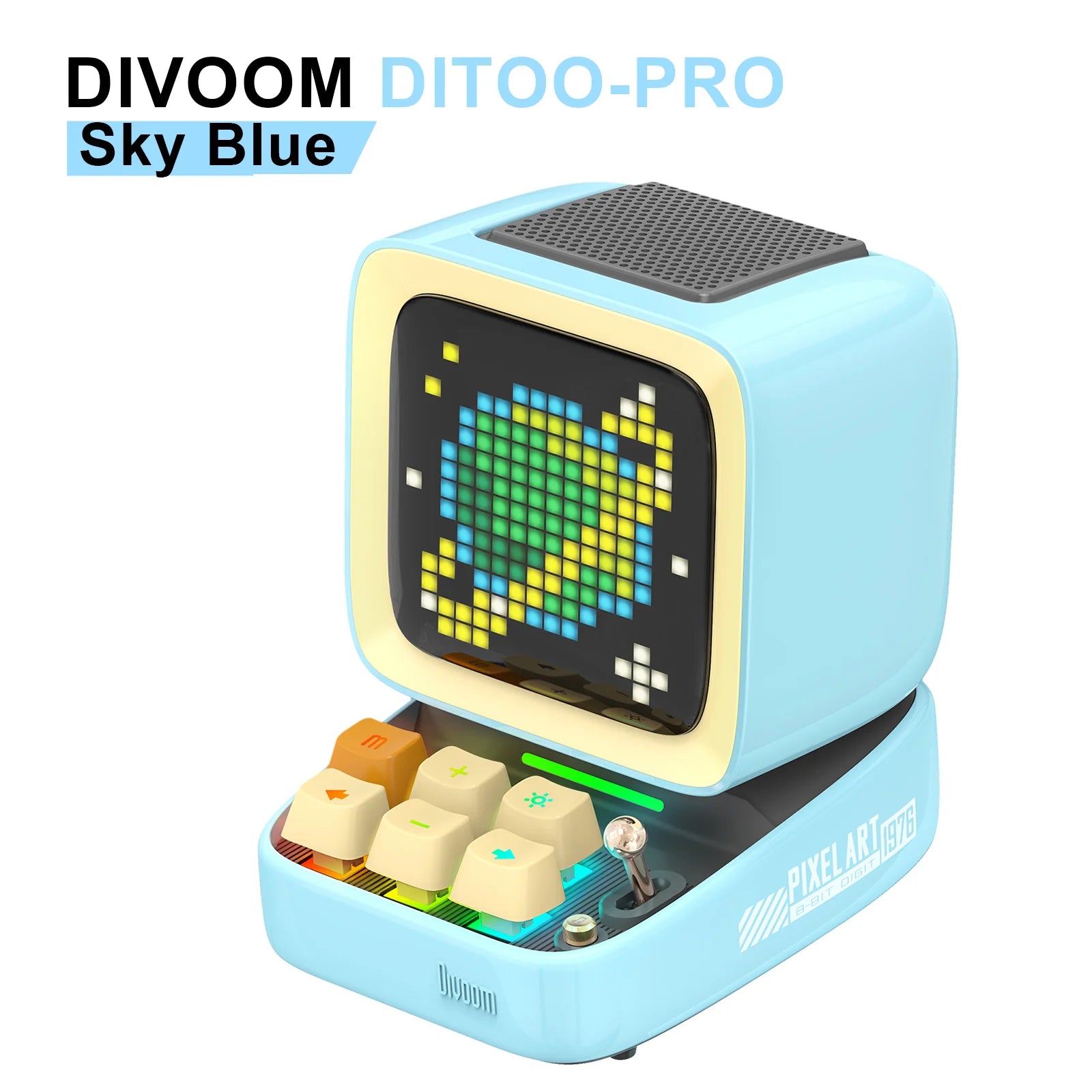 Divoom Ditoo-Pro Retro Pixel Art Bluetooth Portable Speaker Alarm Clock DIY LED Display Board Cute Gift Home Light