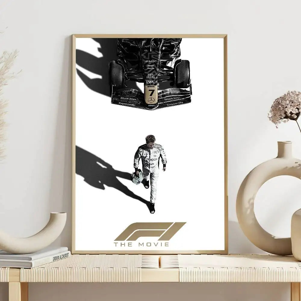 F1 The Movie Poster Self Adhesive Painting Living Room Office Decoration Bedroom Home Wall Sticker Prints - z1 / 40X60cm