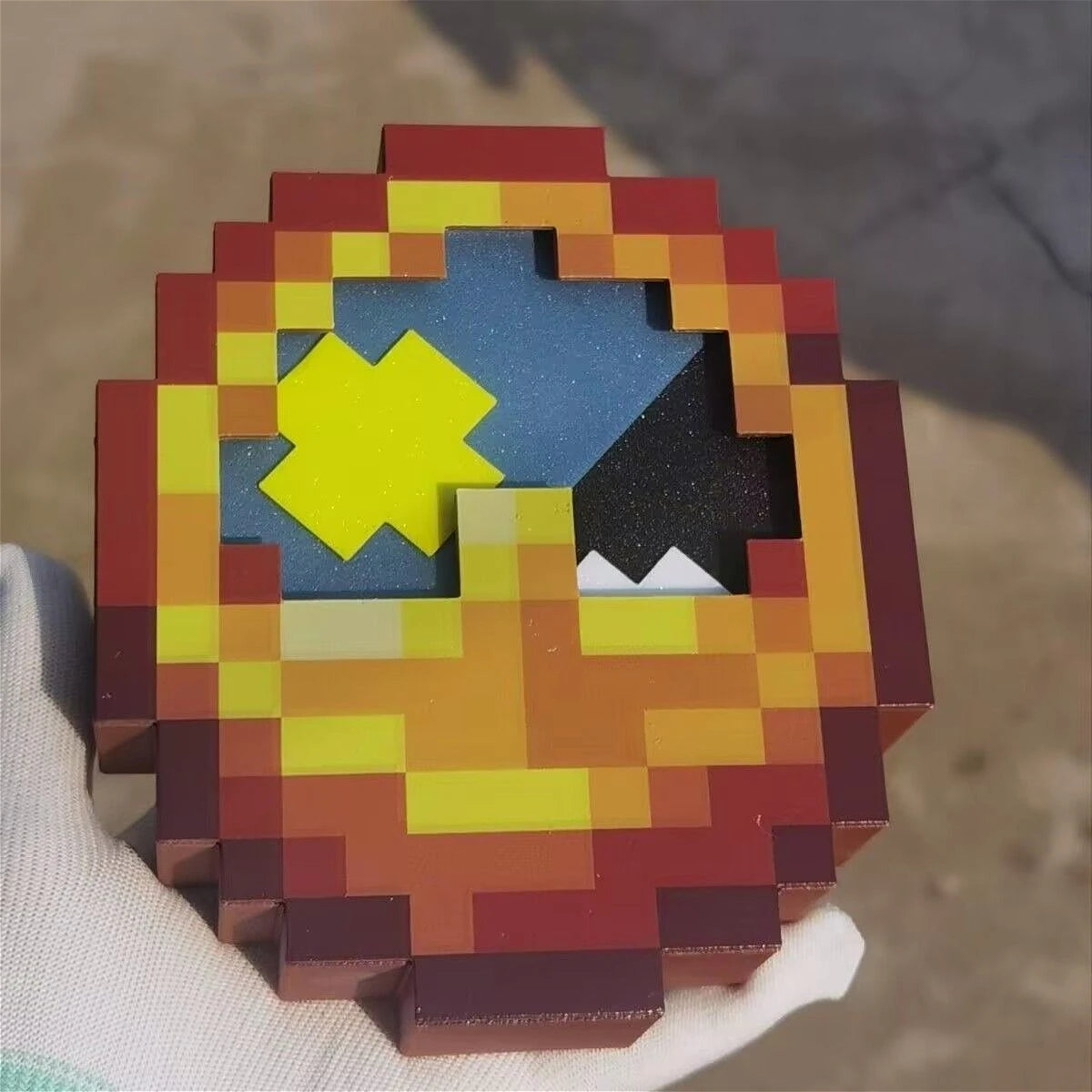 24-Hour High-Quality Pixel-Style 3D-Printed Trend Clock—wall or desk décor perfect for any holiday gift. Hang it or set