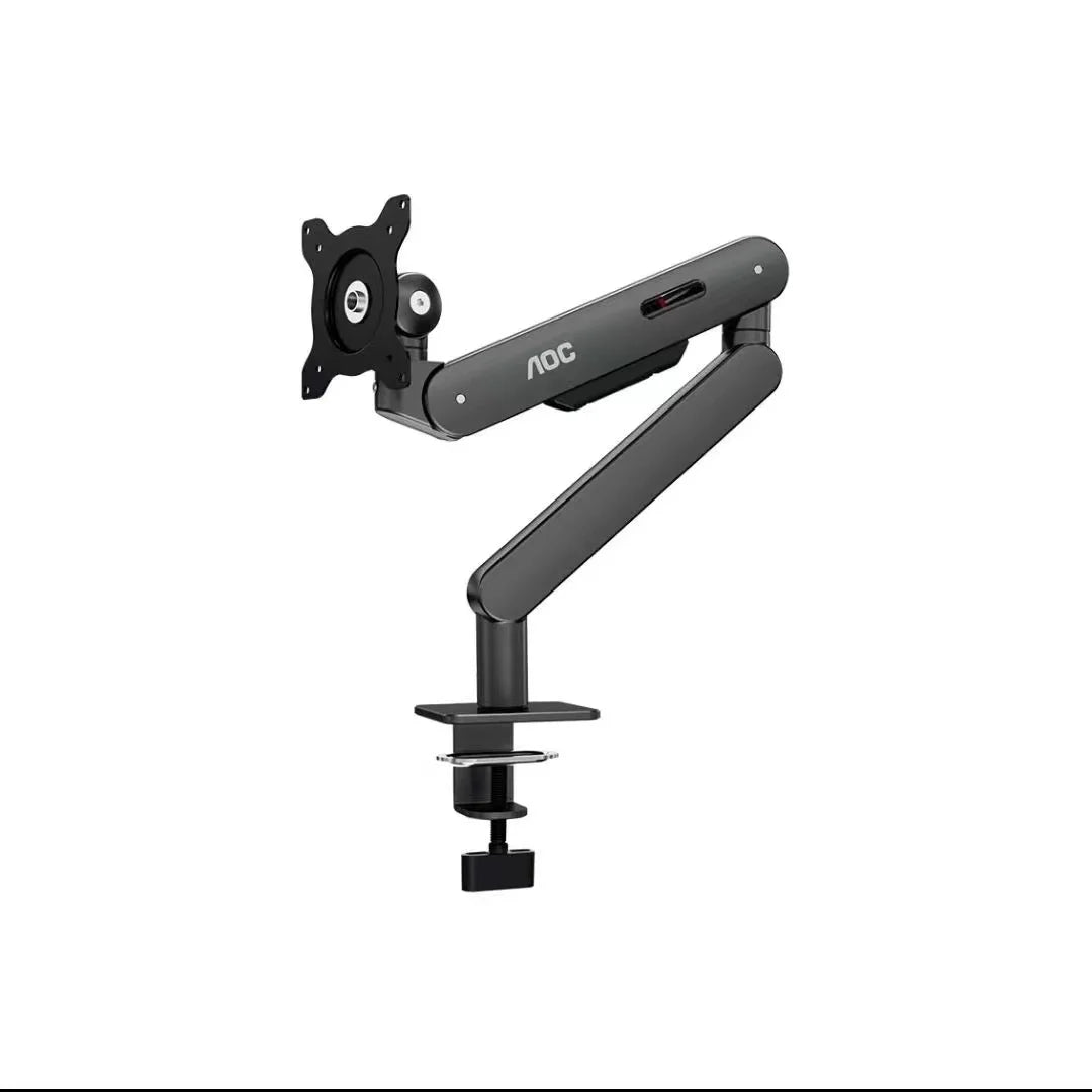 AOC Single Monitor Desk Mount 17’’-34’’ Inch Weight up to 19.8 lbs Screen Bracket Adjustable 360° Rotation AM400B Black