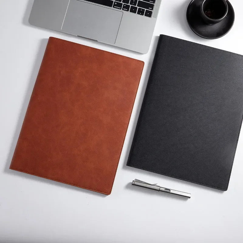 A4 folder file storage office ticket storage business leather official documents sales manager folder contract sign