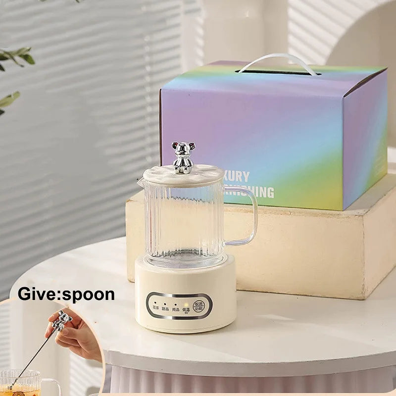 360W Multifunctional Health Cup Electric Kettle Office Glass Teapot Kettle Mini Electric Stew Cup Automatic Keep Warm