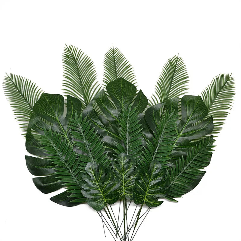 10-20-pcs-artificial-plants-tropical-monstera-palm-leaves-simulation-leaf-for-hawaiian-theme-party-decor-home-garden-fake-leaves