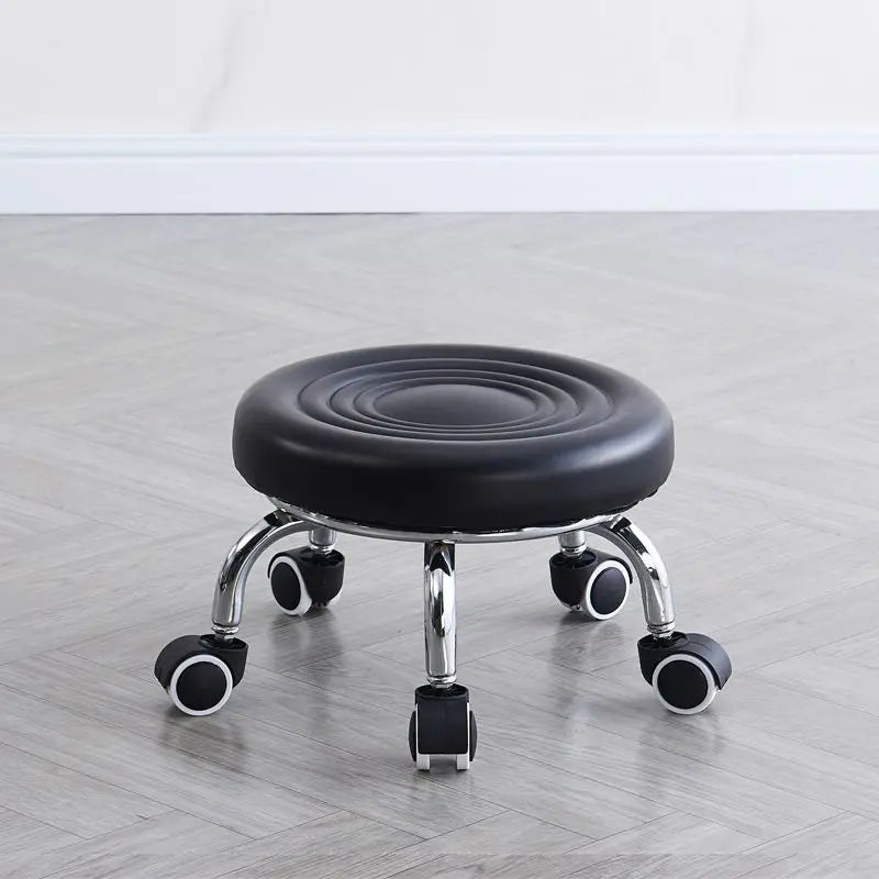 Household wheeled floor-cleaning chairs wheeled seam sealing stools low stools rotating nail and pedicure round stools