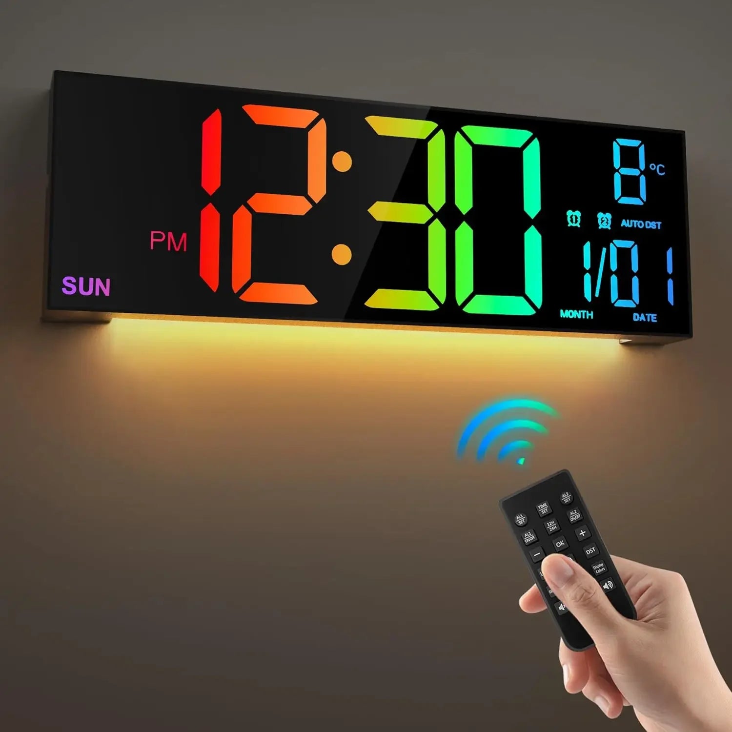 16-2-large-digital-wall-clock-with-remote-control-big-led-dual-alarm-8-rgb-colors-digital-alarm-clock-electronic-watch