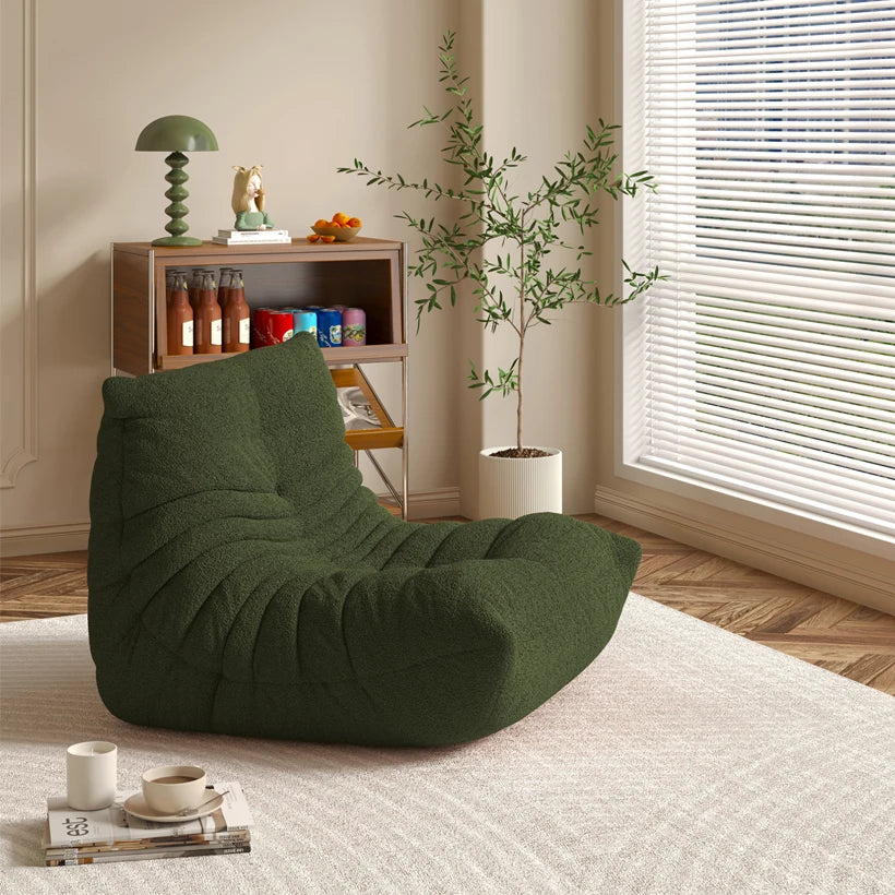 Designer Caterpillar Reclining Sofa Modern Minimalist Balcony Leisure Chair Dual Lounger Can Lie Flat Living Room