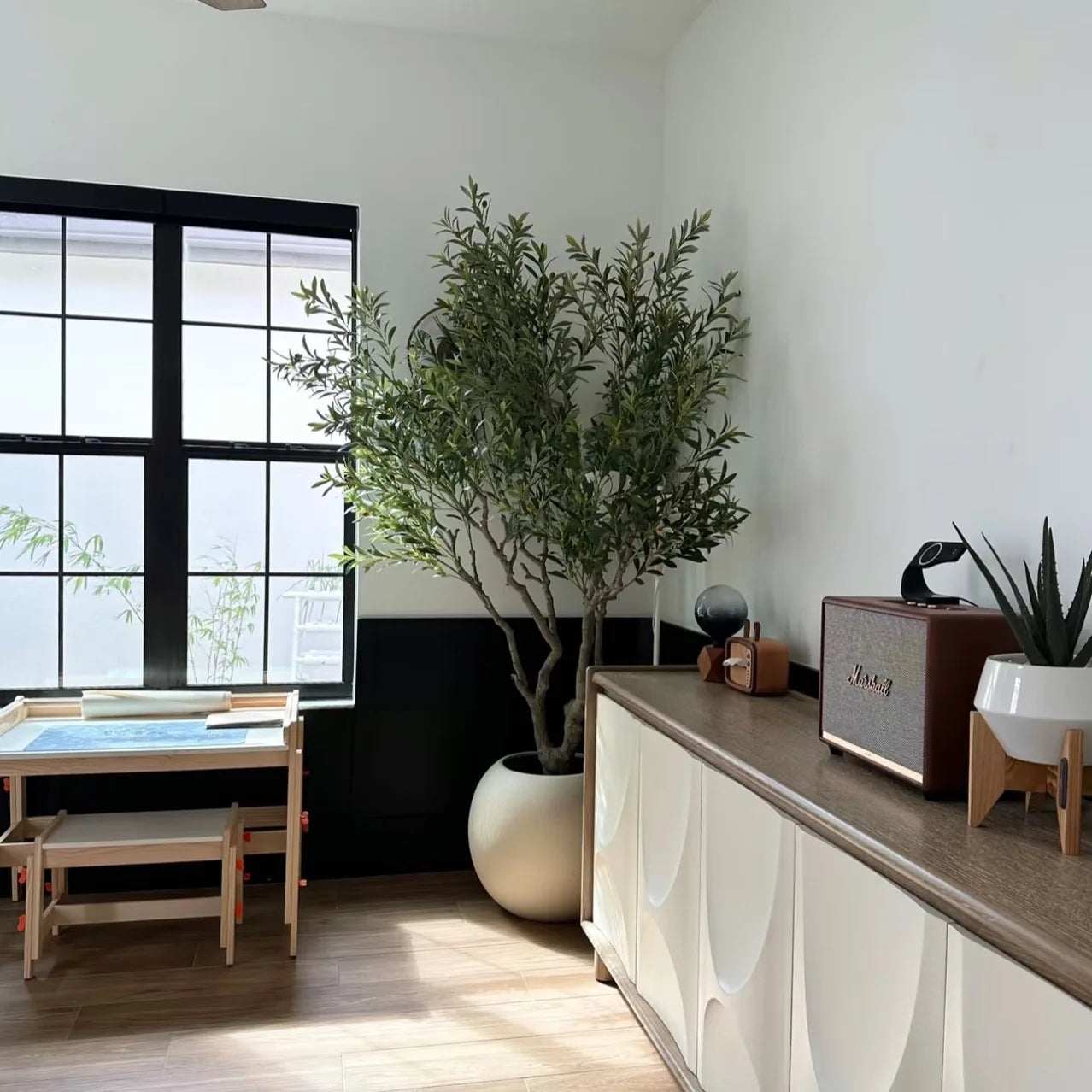 260CM Large Artificial Olive Tree Tropical Silk Tree Nordic-style Artificial Plant Suitable for Home Office and Party