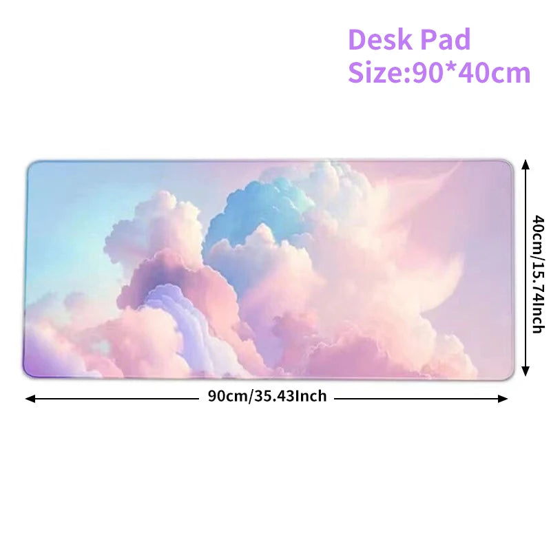 Cloud Keyboard Wrist Rest Mouse Pad Wrist Support Keyboard Set with Ergonomic Memory Foam Anti-Slip Base for Home