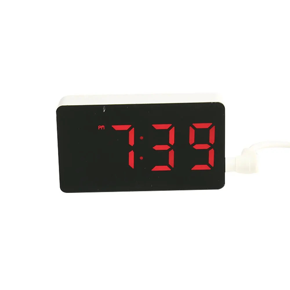 Mini LED Electronic Clock Mirror Watch Smart Small Alarm Clock Desk Digital Mini Table Clock for Bedroom Decoration