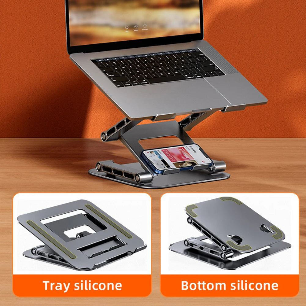 Adjustable Laptop Stand Aluminium Foldable Laptop Holder Portable Notebook Tablet Stand Cooling Support For MacBook Air