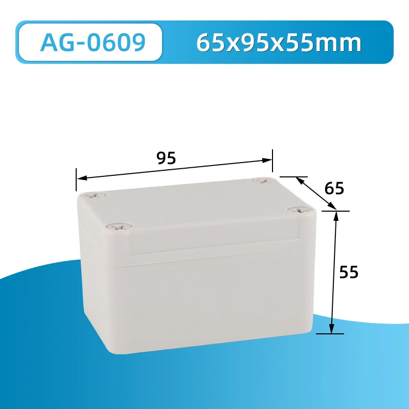 Outdoor waterproof power box ABS plastic IP67 electric control box DIY indoor wire shell connection cable branch