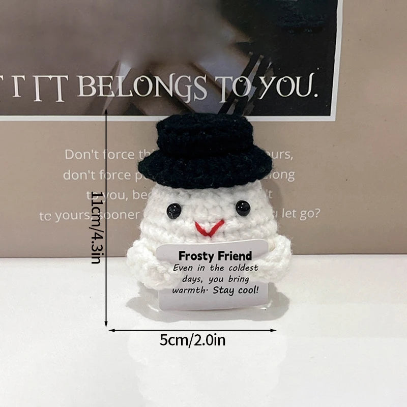 Crochet Ornament Finished Positive Figures Crochet Animals Chicken Desk Accessories Home Office Decor Christmas New