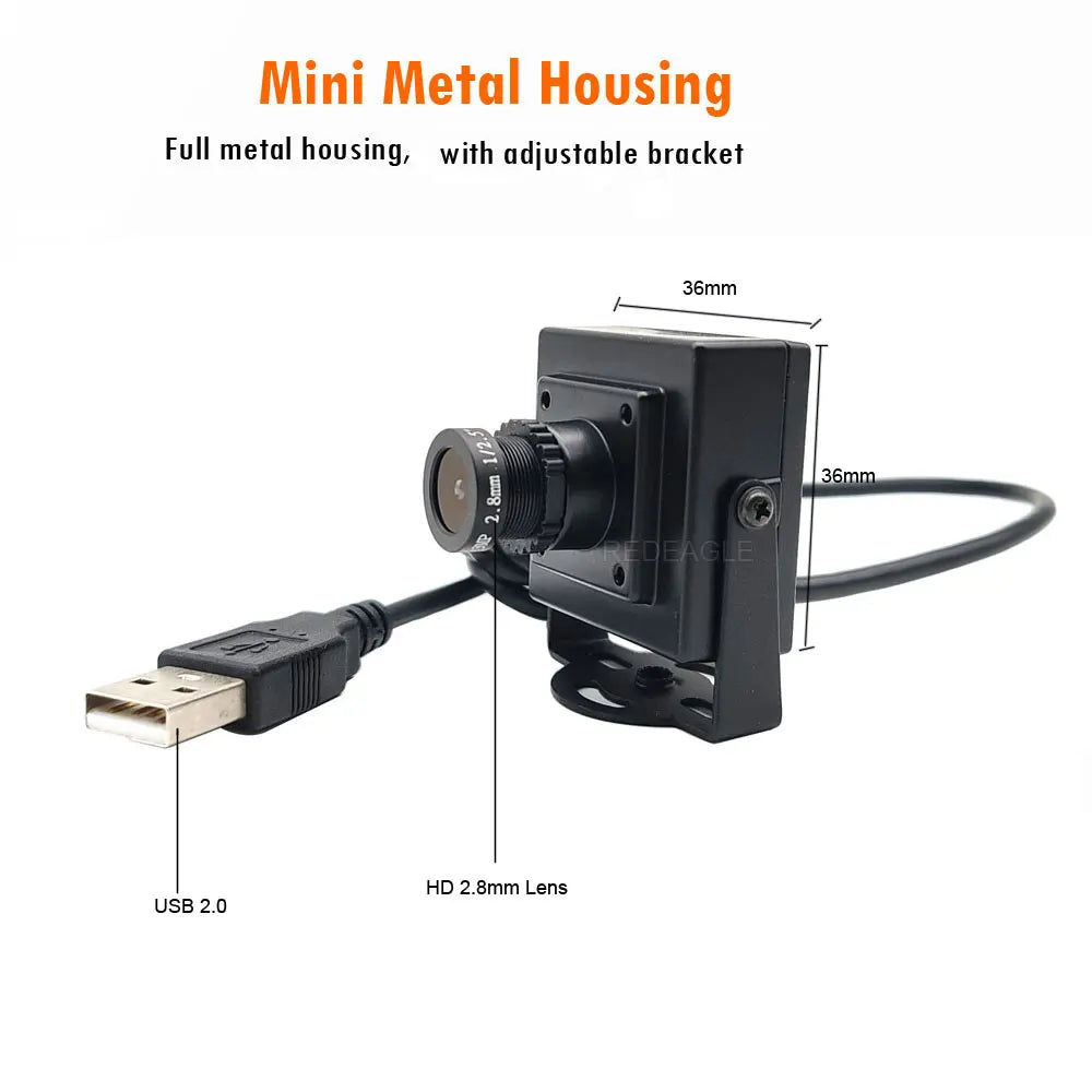 120 Degree Wide Angle 2.8mm Lens Mini 4K 8MP HD PC Webcam Plug And Play 30fps High Speed Video Live Computer USB Camera