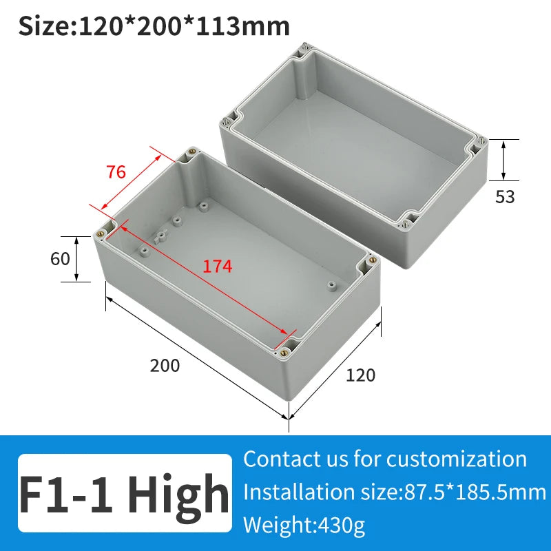 F Series Plastic ABS Junction Box Screw Cable Custom Waterproof Junction Box Ip65 Outdoor Electrical Junction Box