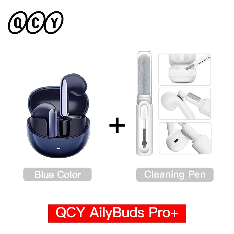 QCY HT10 AilyBuds Pro+ ANC Wireless Earphone Al Audio Hi-res with LDAC Bluetooth 5.3 Earbuds Adaptive ANC Multipoint