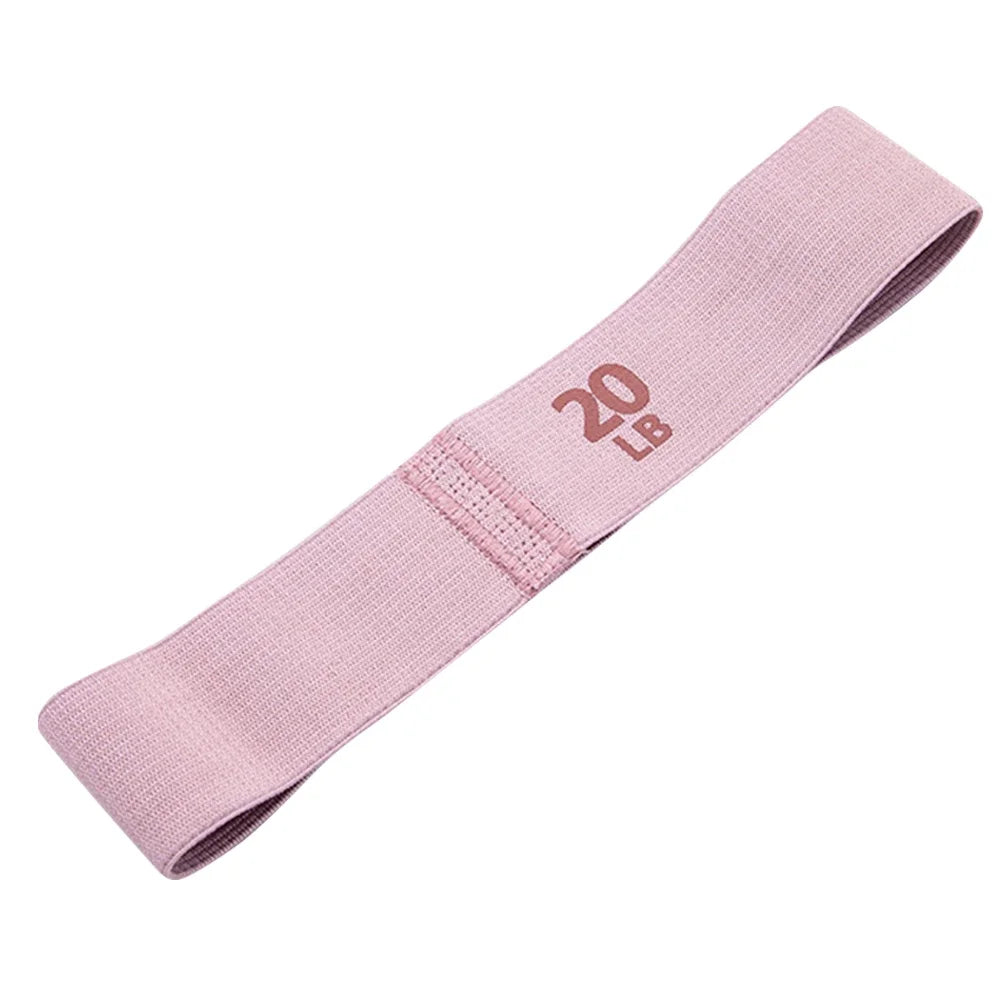 Hip resistance bands anti-slip stretch fitness strips portable glute thigh elastic bands yoga gym equipment - Pink 20lb