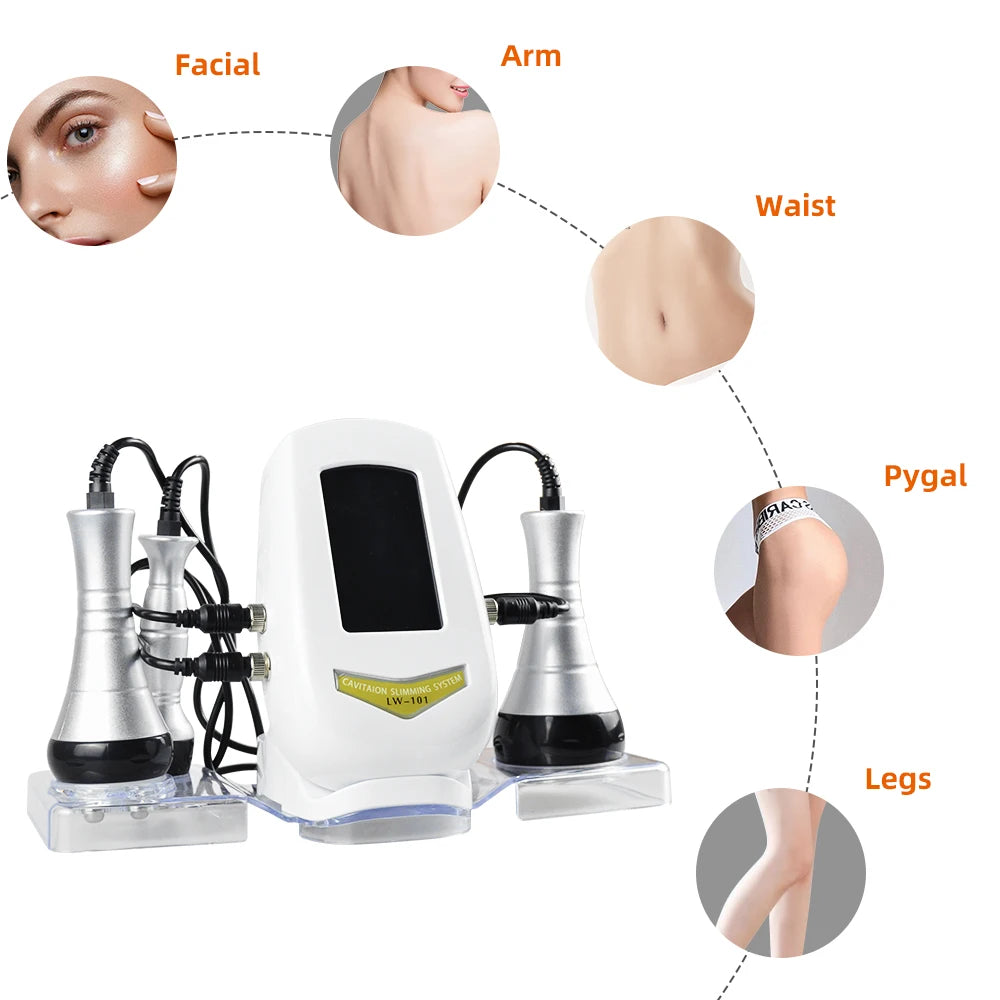 3/4-in-1 40K Body Slimming Massager Cavitation Machine Multi-Functional Device Face Body Tightening Lifting Beauty