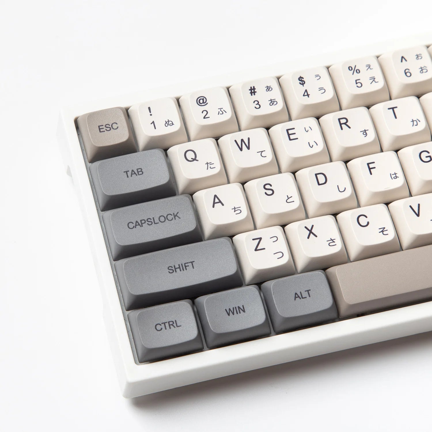 XDA Profile 120 PBT Keycap DYE-SUB Personalized Minimalist White Gray English Japanese Keycap For Mechanical Keyboard