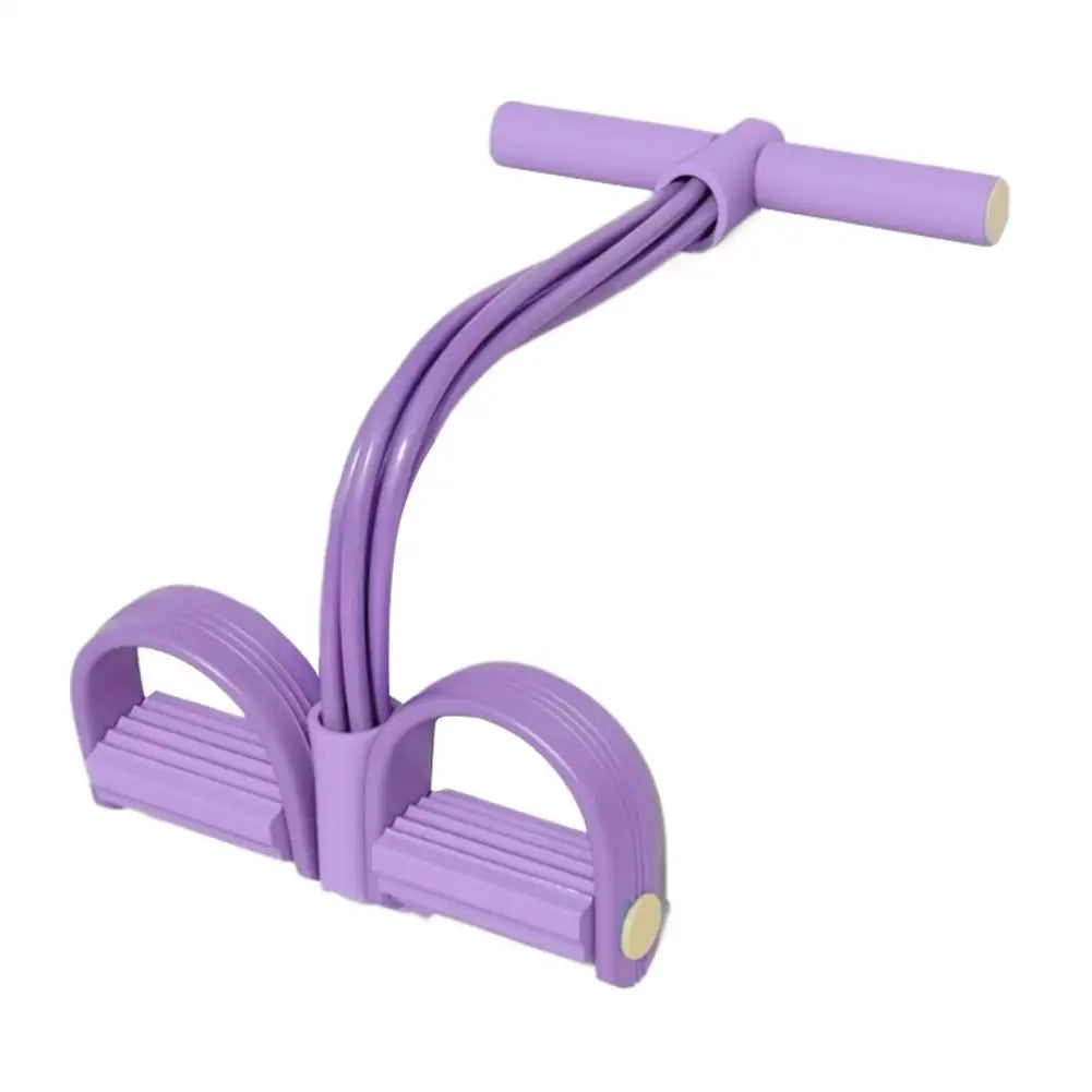 Siix-Tube Pedal Tensioner Resistance Band Multi-Functional Tension Rope Fitness Bands Elastic Yoga Pedal Puller