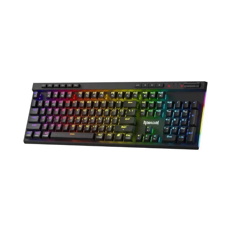 Redragon K580 PRO Wireless RGB Gaming Keyboard 3-Modes 104 Keys Mechanical Keyboard Hot-Swap Socket Linear Red Switch