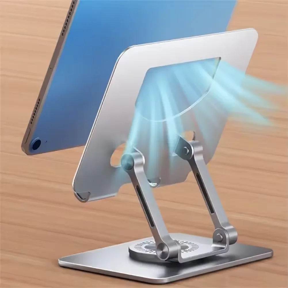 360° Rotatable Tablet Stand Adjustable Foldable Desktop Stand Holder Compatible For 4.7-12 Inch Ipad Pro/Air/Min Laptop