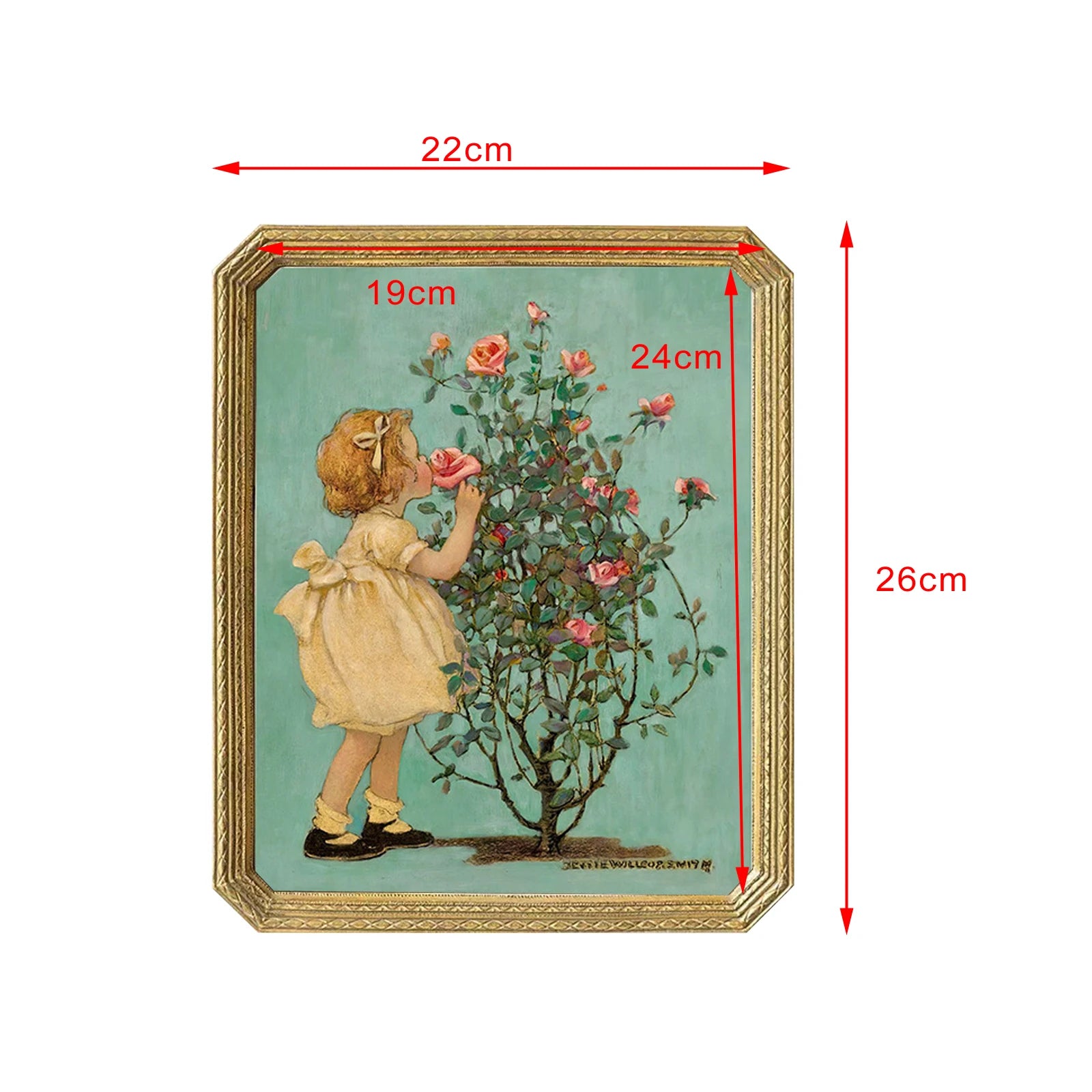 Luxury Antique Resin Photo Display Frame Hanging Elegant Picture Holder Luxury Gift for Office Living Room Decor