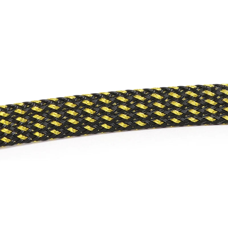 5M Multicolor PET Insulated Braid Sleeving 2mm - 40mm Expandable Wire Cable Sheath Flame-retardant Nylon Braided Mesh