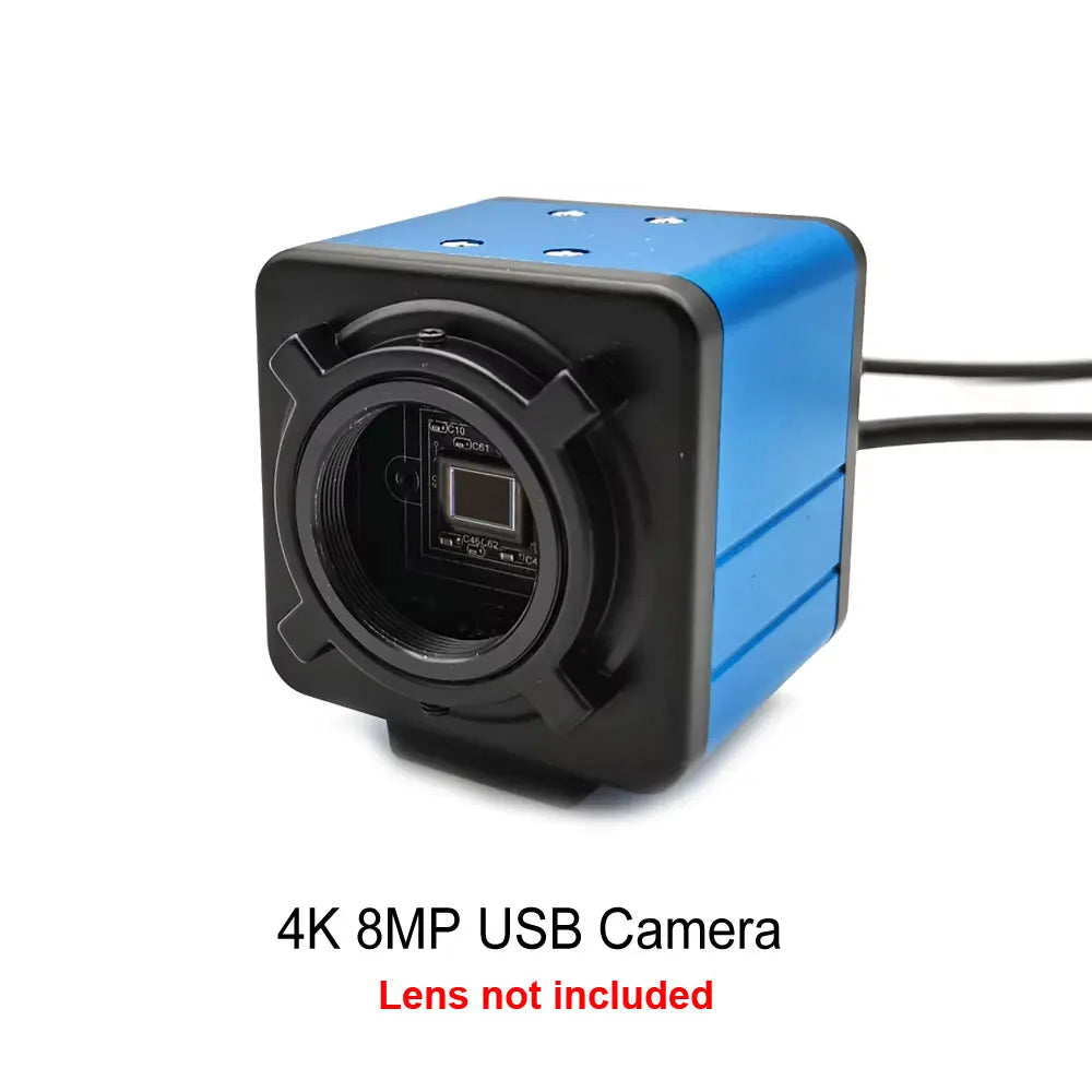 30fps Industrial HD CS 2.8-12mm 5-50mm Manual Zoom Lens 4K 8MP IMX415 USB Webcam OTG UVC Plug And Play 2K Usb PC Video