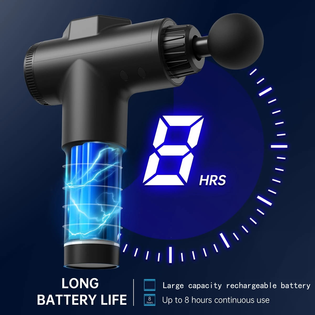 Massage Gun 99-Speed Deep Muscle Percussion Massager with Carry Case Perfect Gift for Athletes and Fitness Enthusiasts