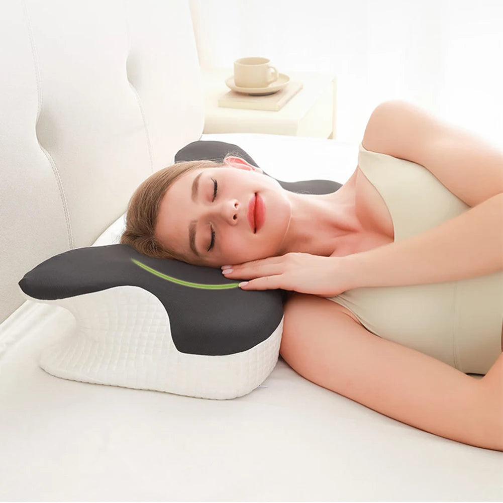 Ergonomic Side Sleeping Butterfly Pillow Comfortable Butterfly Memory Neck Pillow Neck Protection Memory Foam Bedding