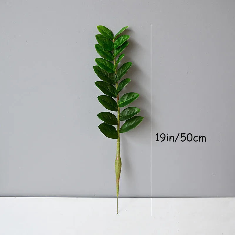 40-70cm Fake Ficus Tree Artificial Money Leaf Plants Plastic Banyan Leaves Real Touch Zamioculcas Plants For Home Shop