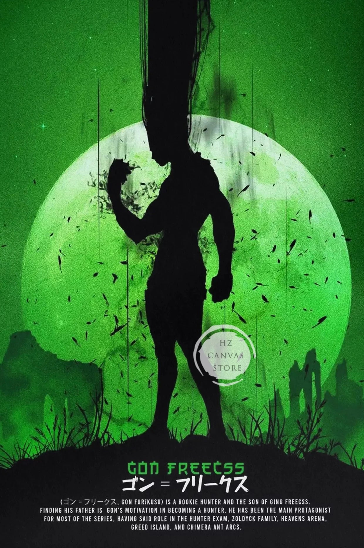 Unique Anime Poster HxH Modern Manga Wall Art Japanese Style Home Decor Living Room Bedroom Office Gift Anime Fans