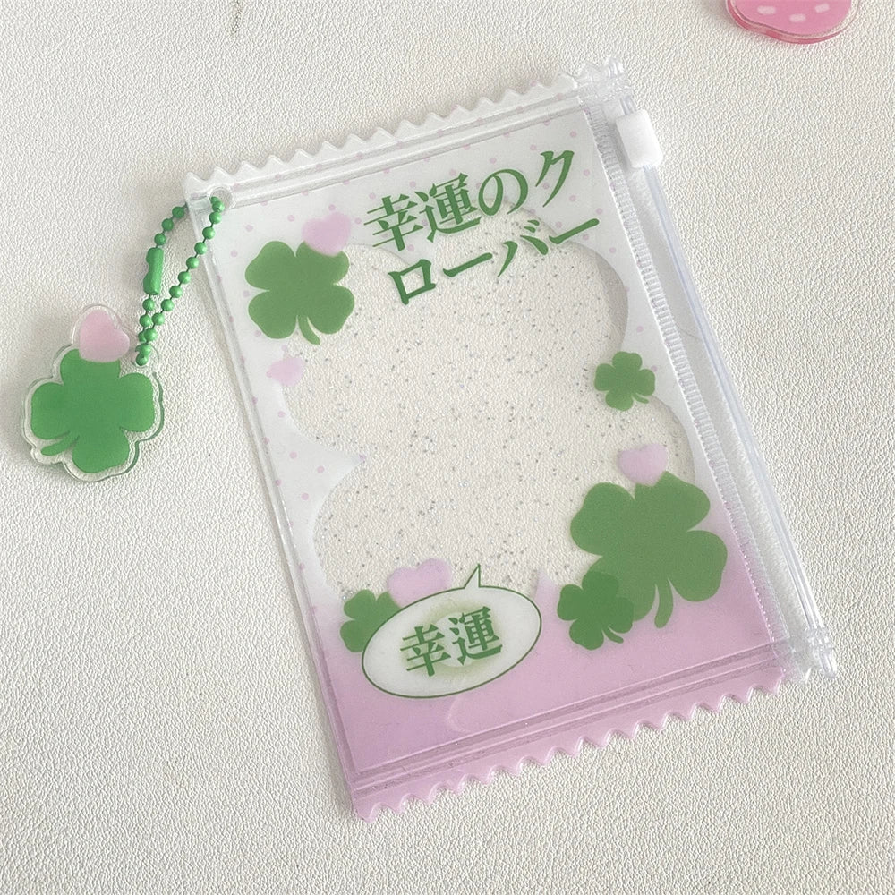 INS Transparent Candy Bag Badge Holder Korean Photocard Holder Display Bag Pendant Idol Photo Card Protective Cover