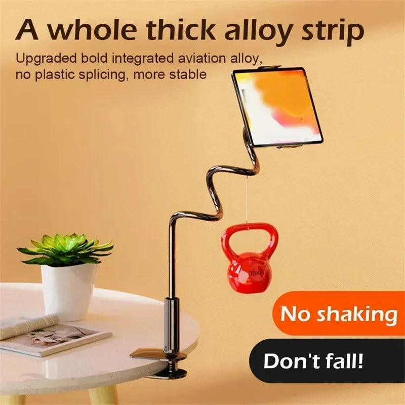 Gooseneck Lazy Flexible Tablet Stand Desk Clip Rotating Long Arm Universal Clamp Mount for Mobile Phone Holder Bed Desk