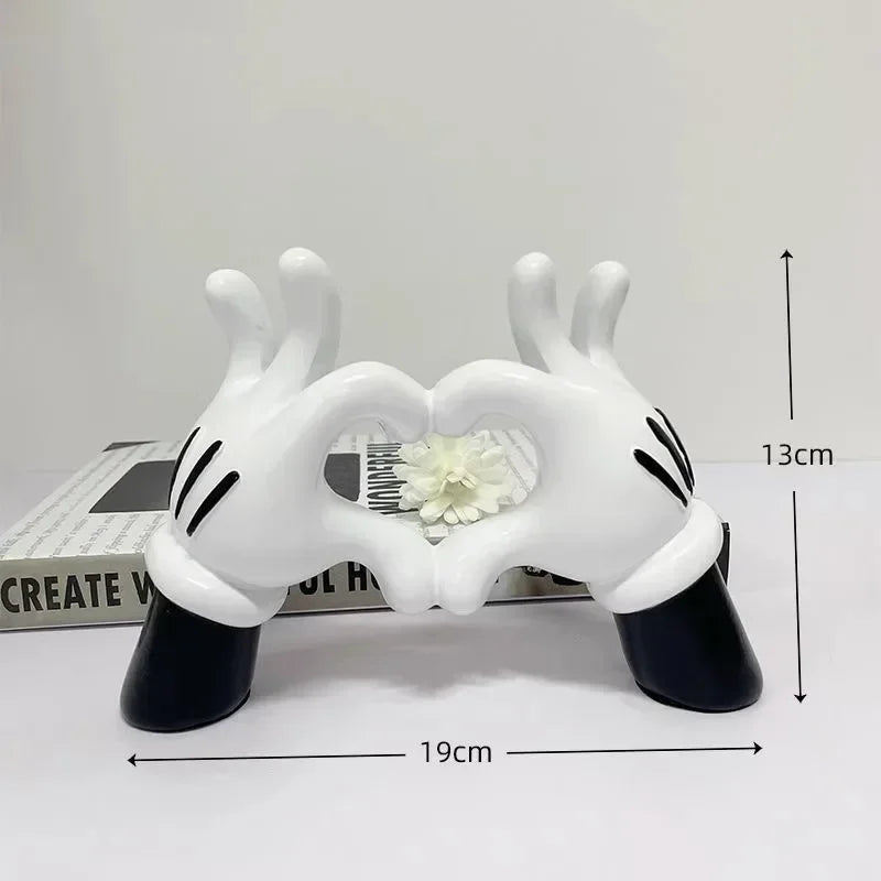 Aesthetic Hand Figurines Worship Money Creative Resin Sculpture Art Hand Statue Luxury Livingroom Decoration Desk
