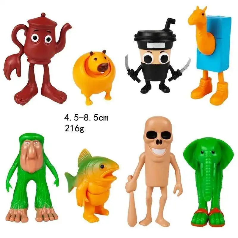 Italian Brainrot AI Animals Tung Tung Tung Sahur Figure Tralalelo Tralala Figurine Doll Toy Desk Decoration Model